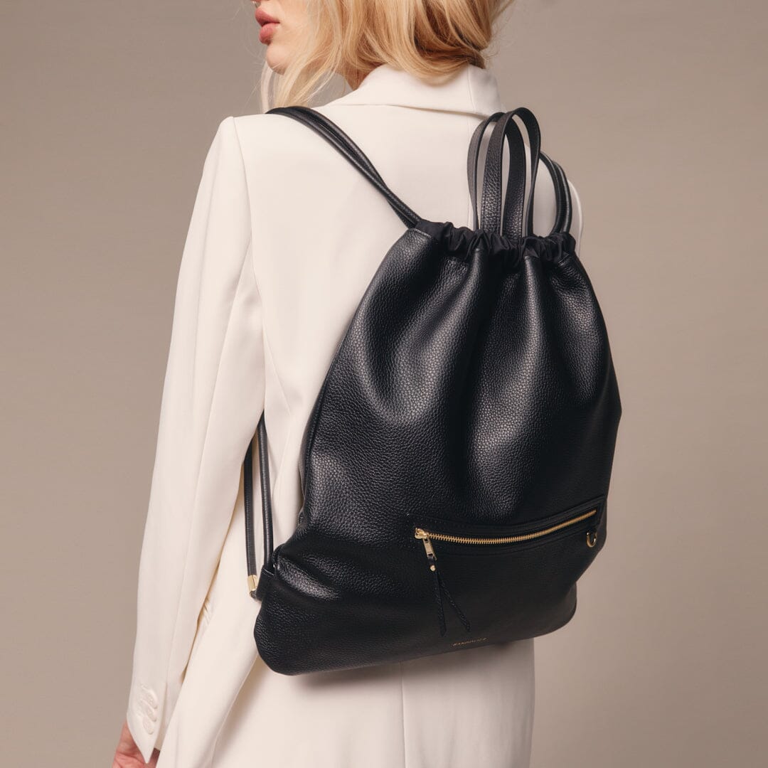 Chanel Mini Drawstring Backpack - Silver Backpacks, Handbags