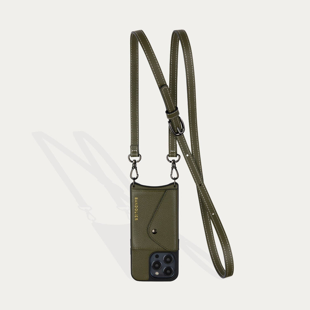 Hailey Side Slot Leather Crossbody Bandolier