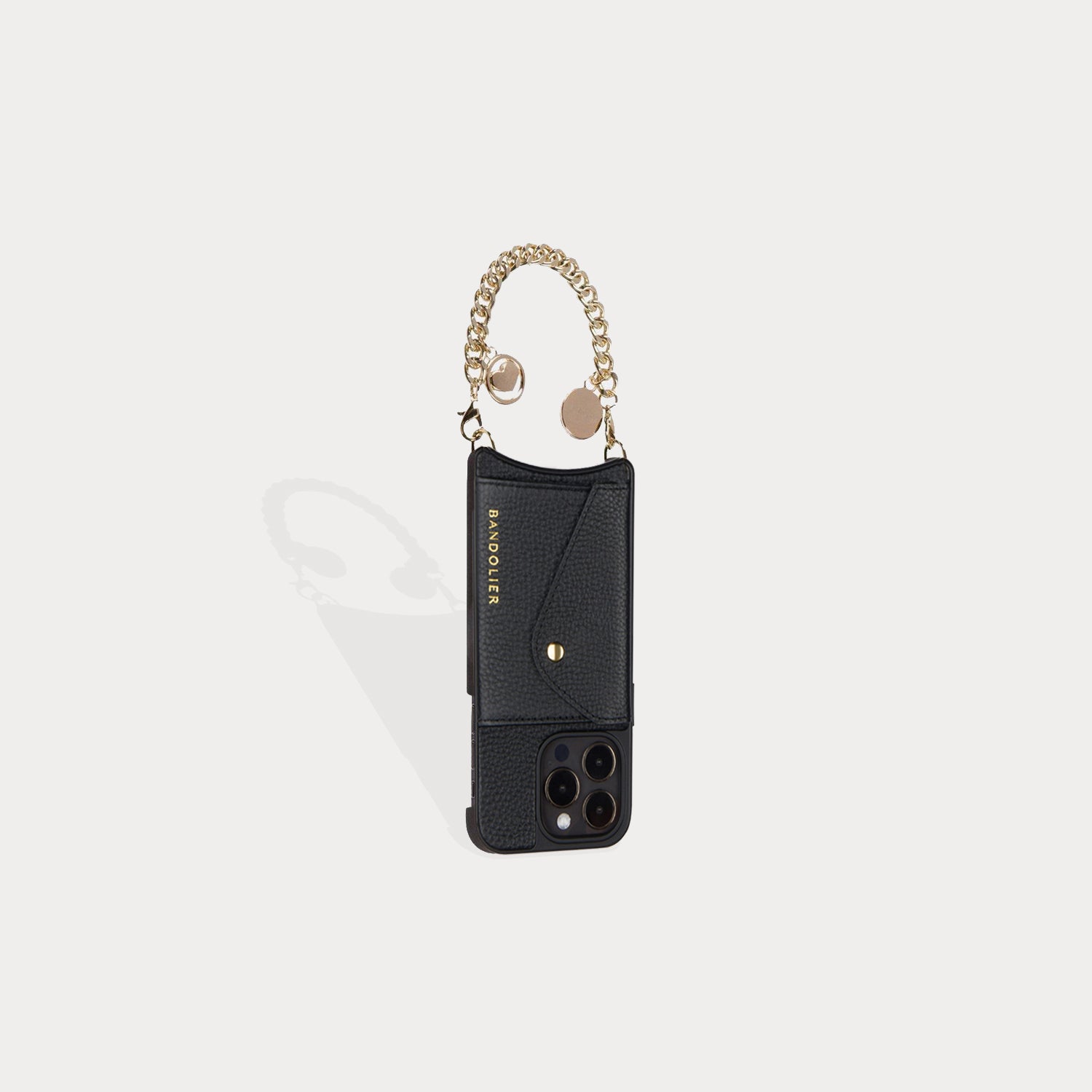 Hailey + Charm Wristlet Set - Black/Gold