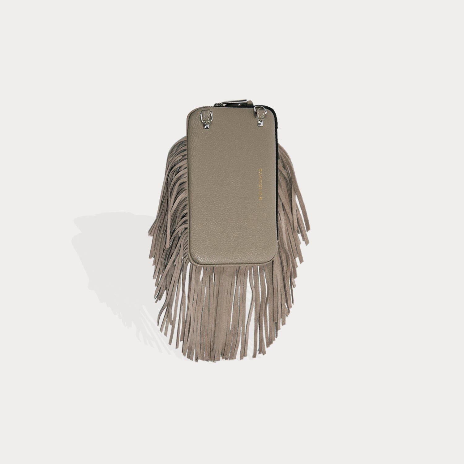 Fringe Expanded Pouch - Greige/Silver – Bandolier