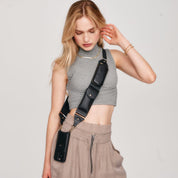 Billie Crossbody Utility Strap Only - Black/Gold Strap Core Bandolier 