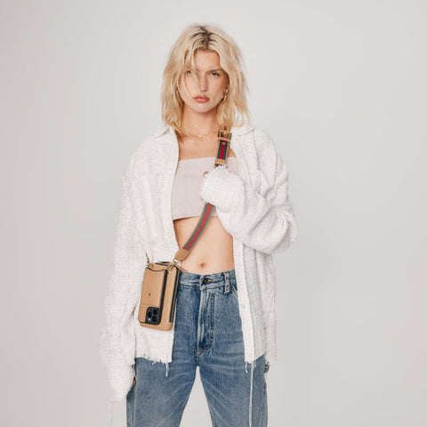 Billie Utility Crossbody with Case - Ivory/Gold – Bandolier