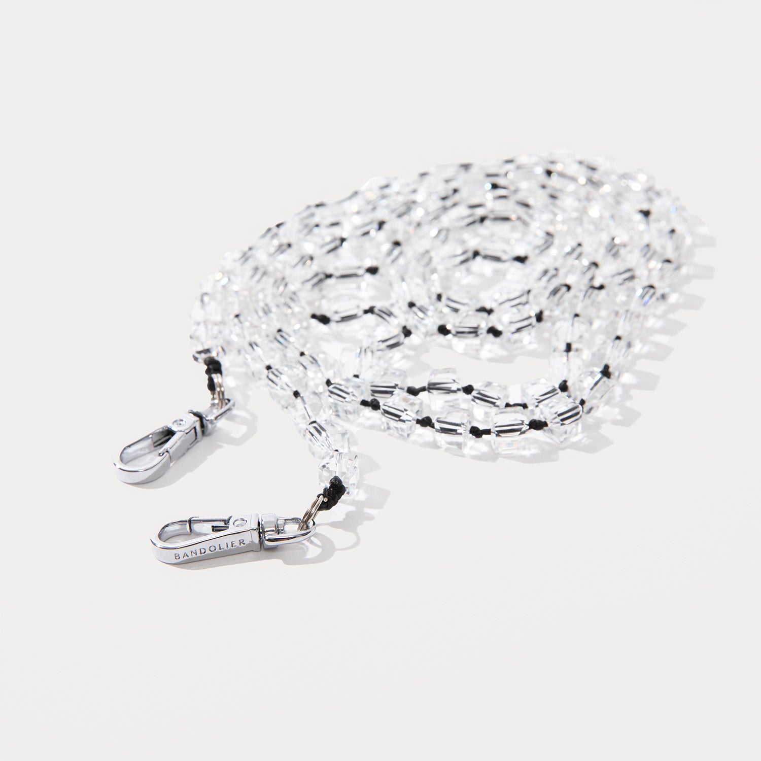 Cleo Crystal Strap - Clear/Silver