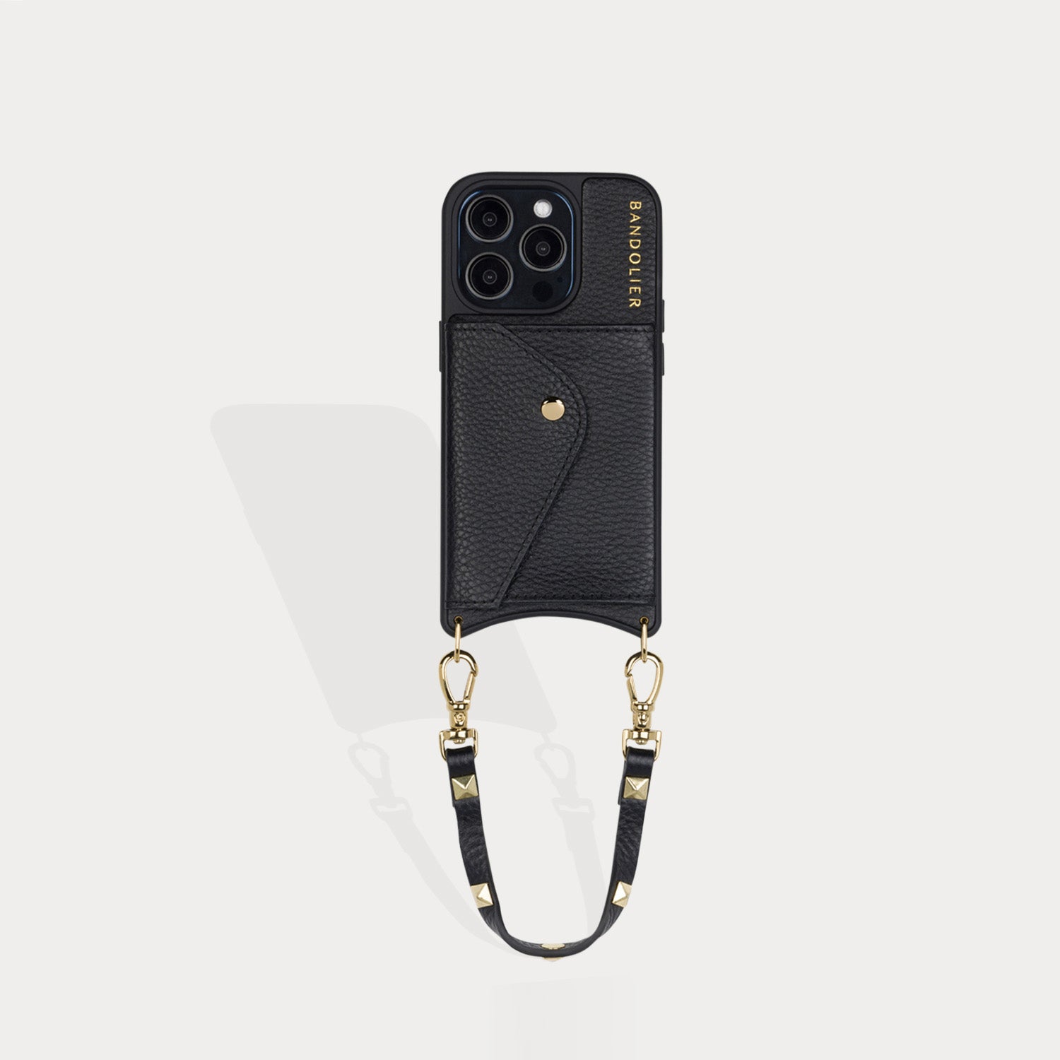 Sarah Bandolet Strap - Black/Gold