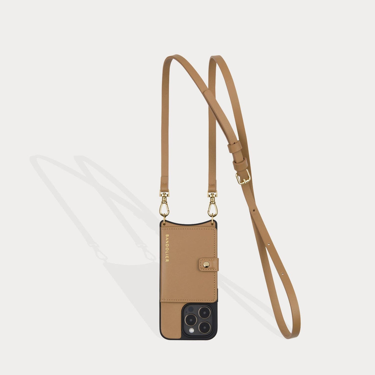 Crossbody Bag in Tan/Gold | Bandolier Style