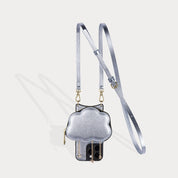 Willa Cloud Crossbody Bandolier - Metallic Powder Blue/Gold Bandolier Bandolier 