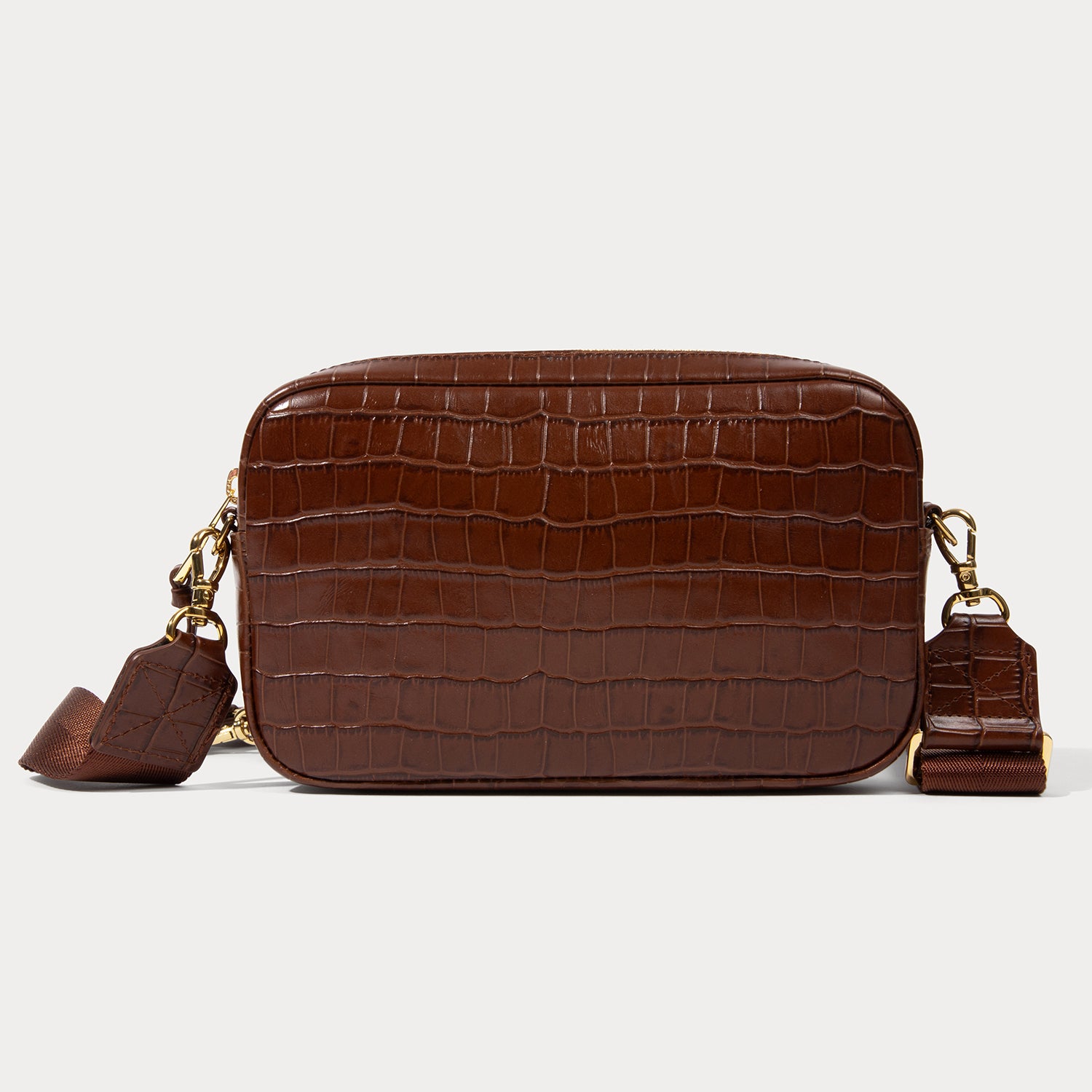 Miller Bag - Brown Croc/Gold