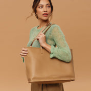 Tote and Clutch Set - Tan/Gold pack Bandolier 