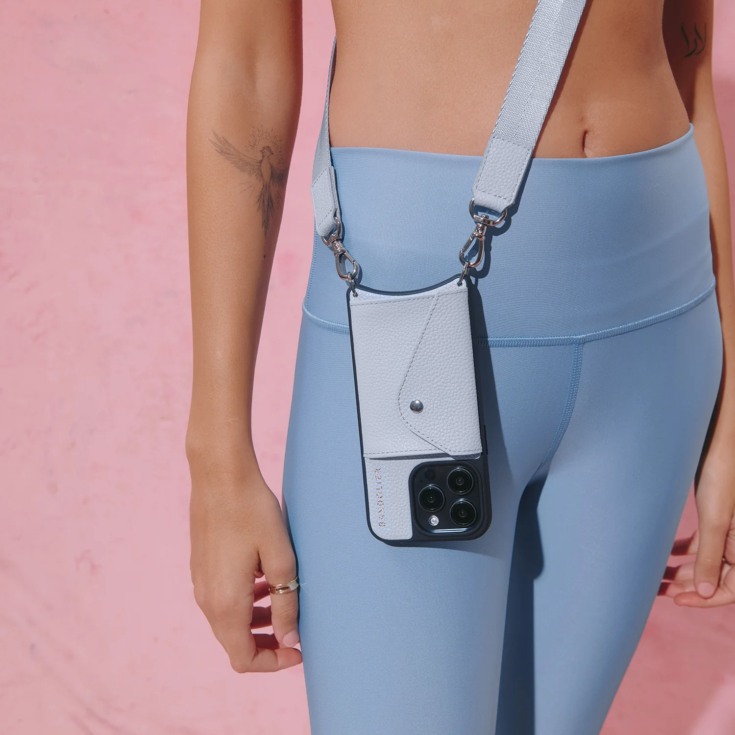 Bobby Crossbody Phone Case - Pastel Periwinkle/Silver