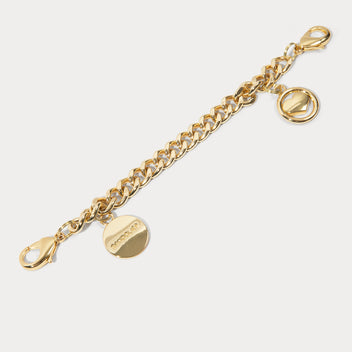 Wristlet Circle Heart Charm - Gold/Gold – Bandolier