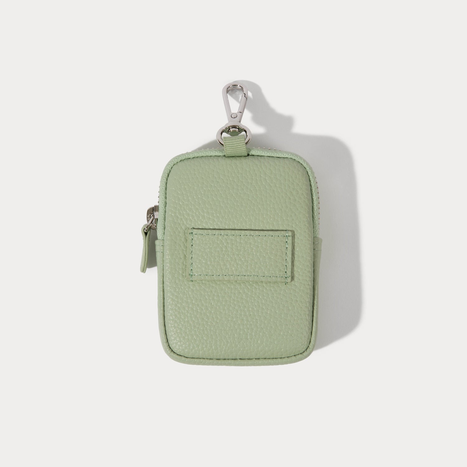 Mini Zip Pouch - Pastel Matcha/Silver