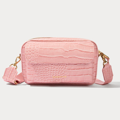 Miller Bag - Pink Croc/Gold