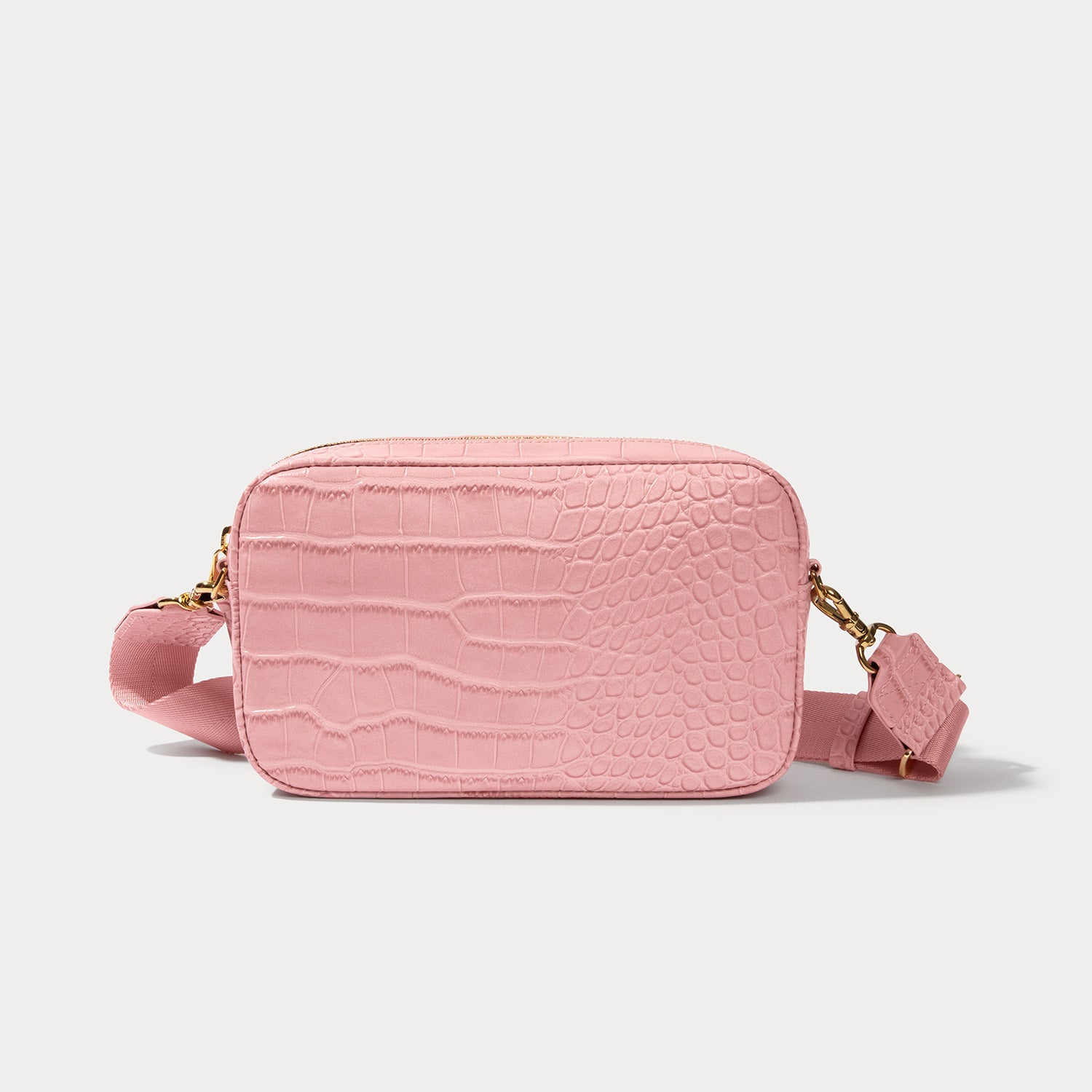 Miller Bag - Pink Croc/Gold