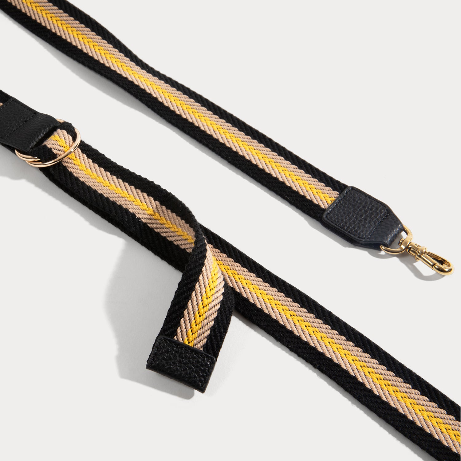 Olivia Strap Only - Black/Yellow/Gold