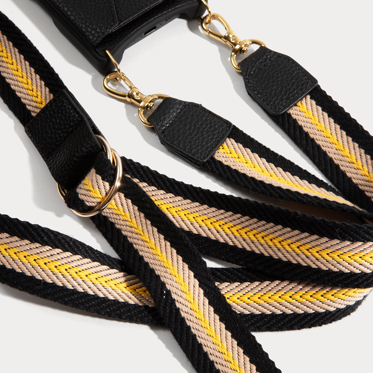 Olivia Strap Only - Black/Yellow/Gold