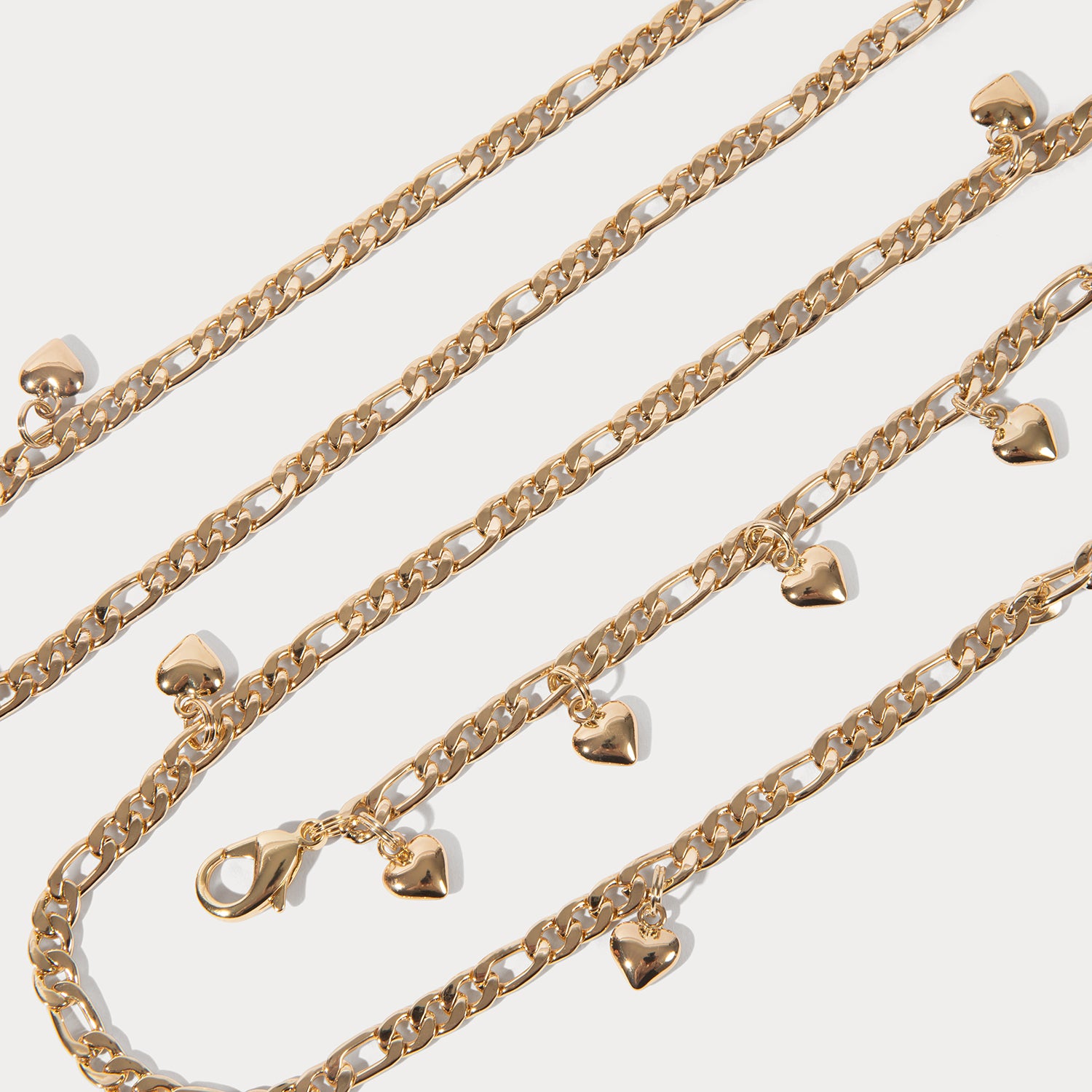 Estelle Heart Strap Set - Gold/Gold