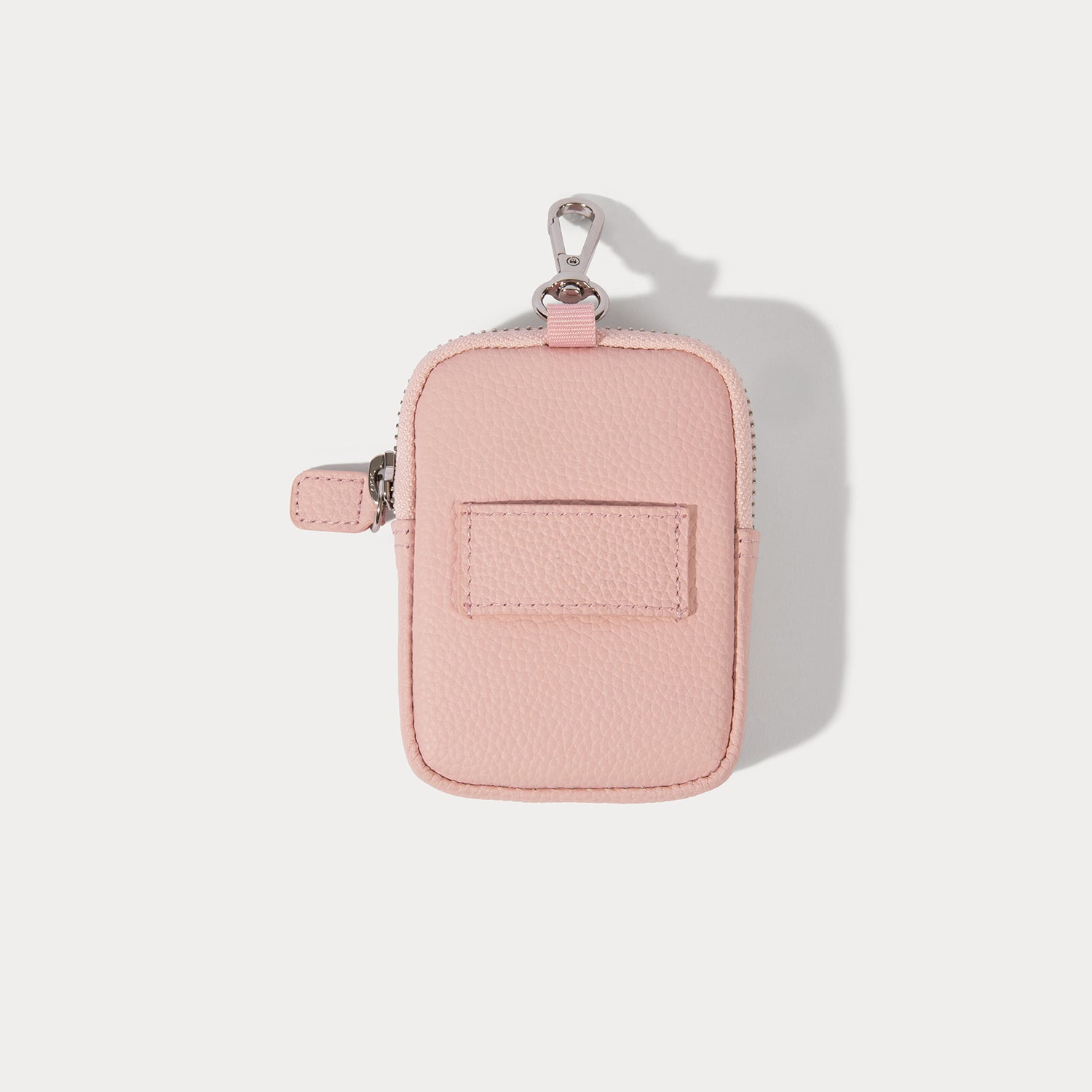 Mini Zip Pouch - Pastel Pink/Silver