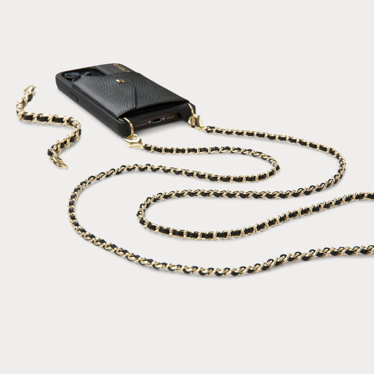 Gigi O-Ring Wristlet in Dark Leopard/Gold | 14 / iPhone Regular | Bandolier Style