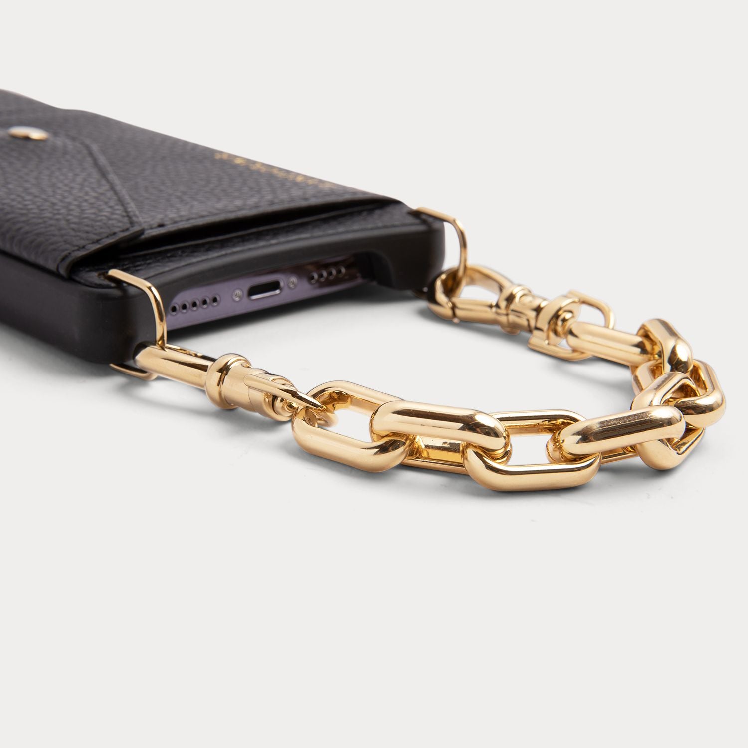 Astrid Wristlet - Black/Gold