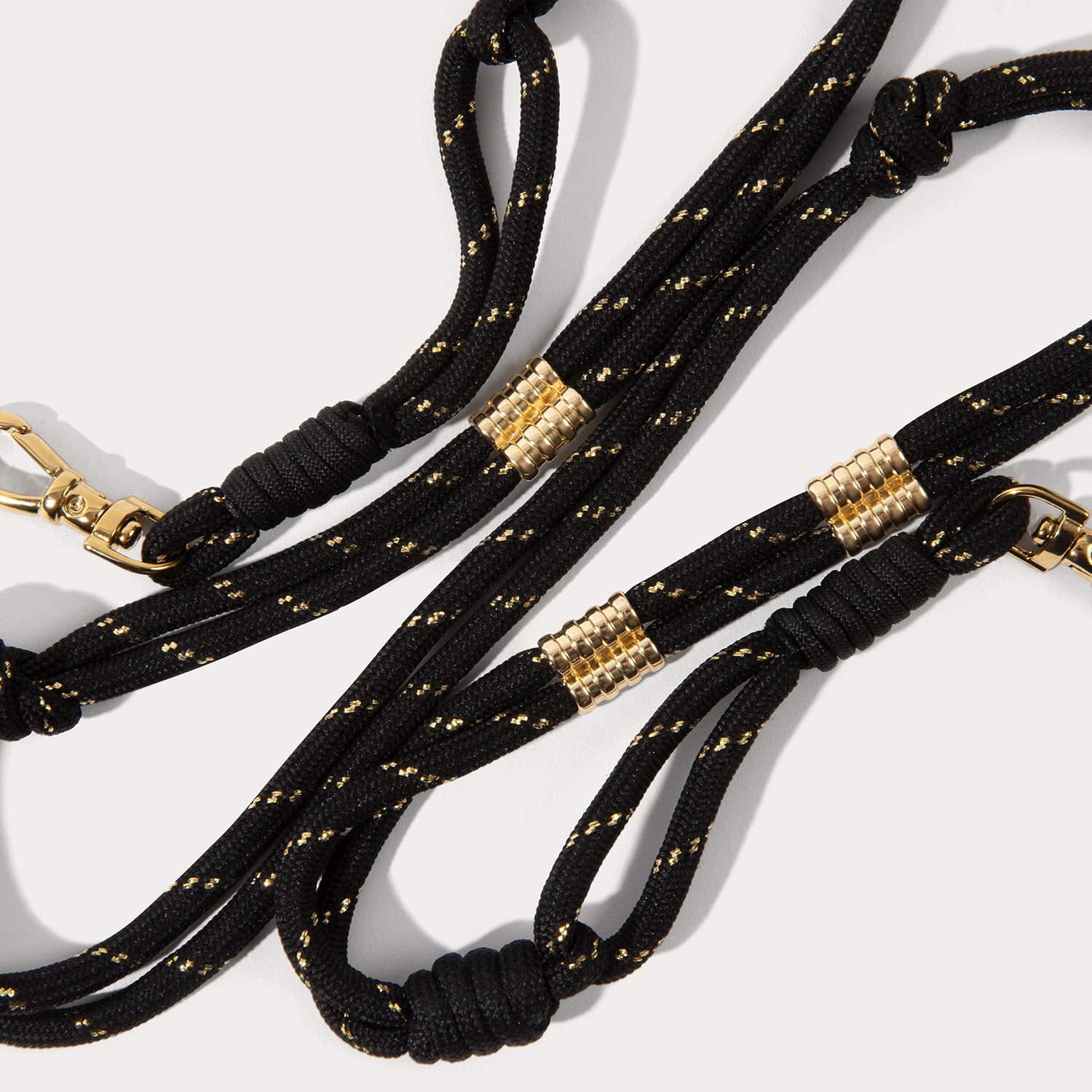 Layla Rope Strap - Black/Gold