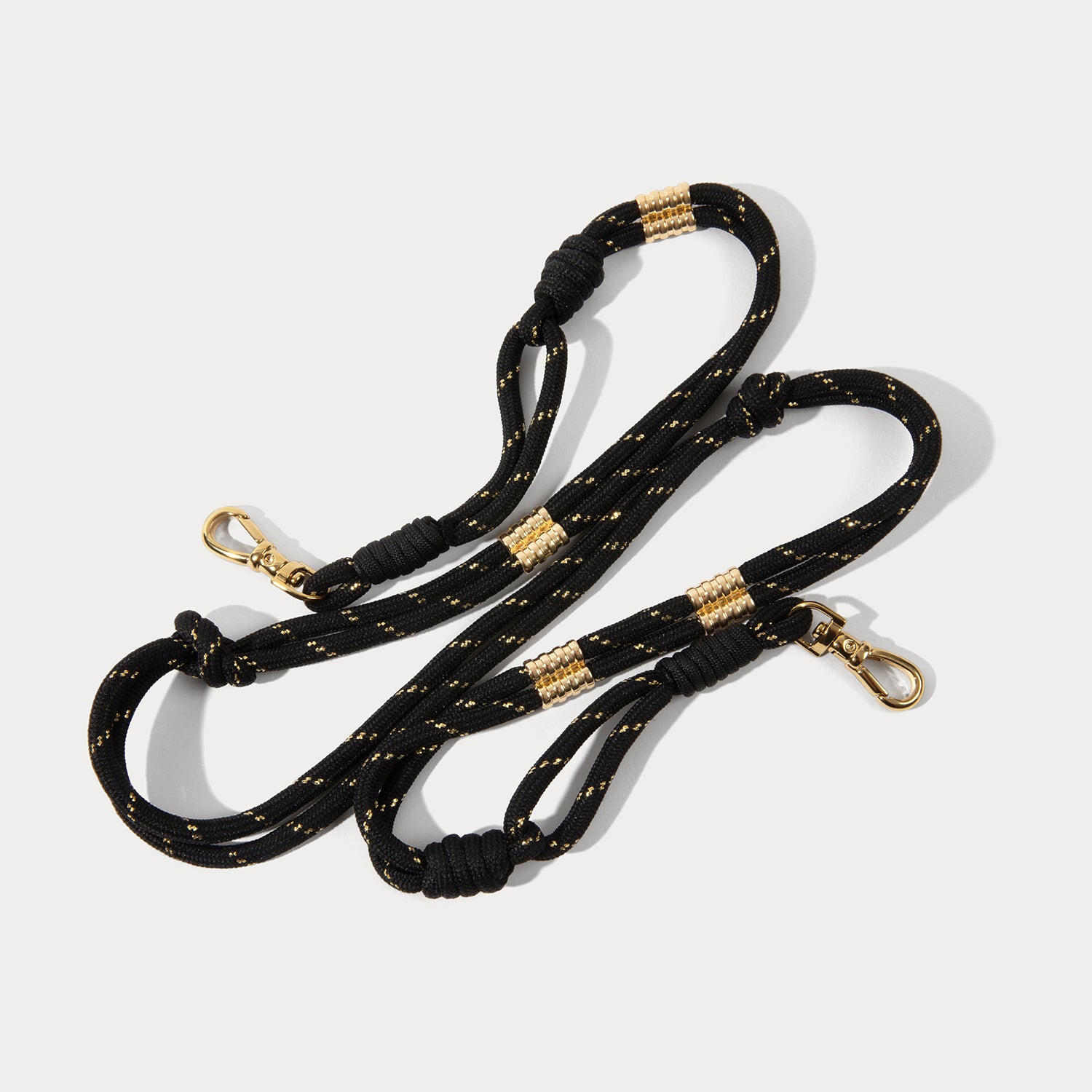 Layla Rope Strap - Black/Gold