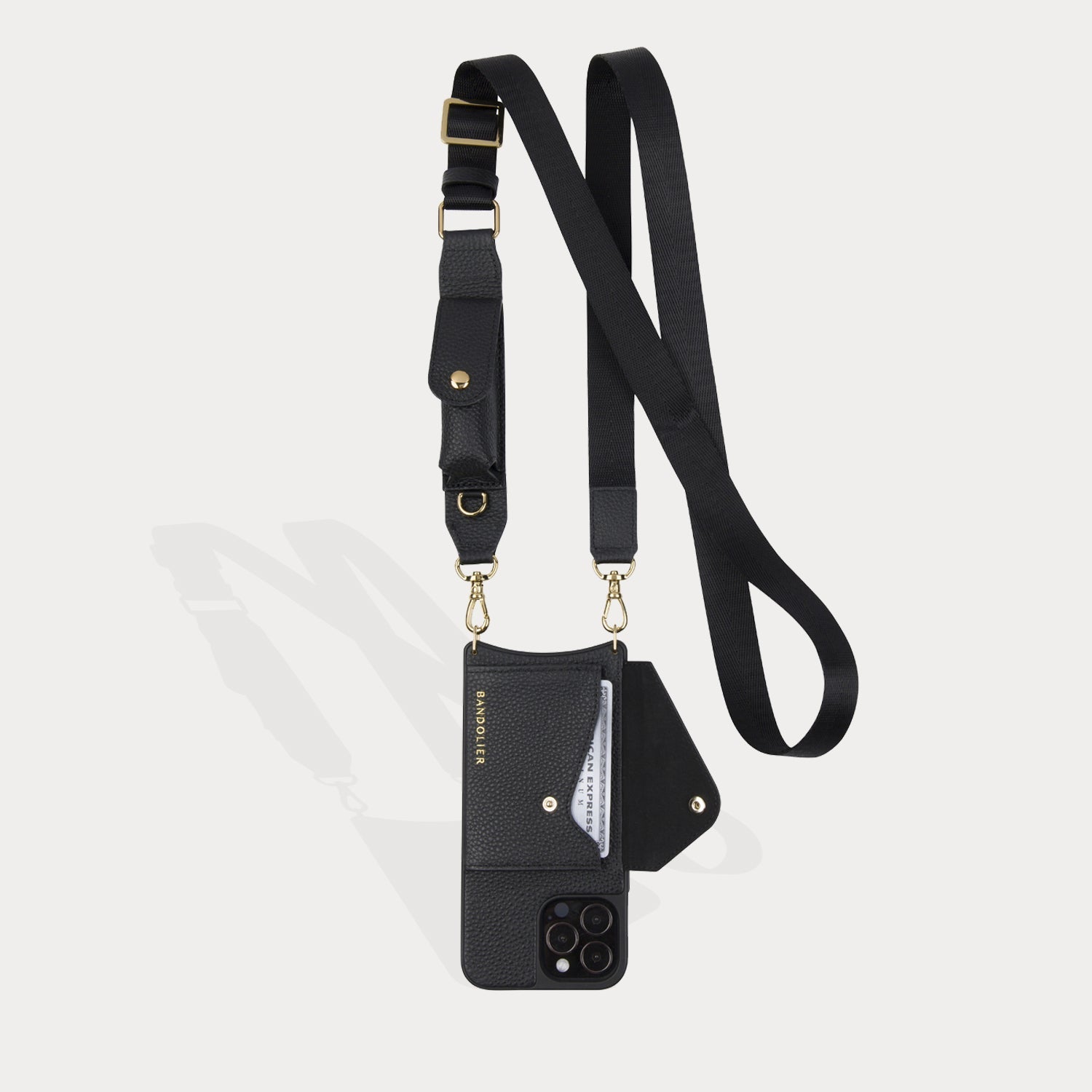 Lana Lipstick Strap Only - Black/Gold Fashion Strap Bandolier 