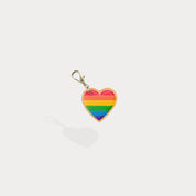 Rainbow Heart Charm - Rainbow/Gold Accessories Accessories 