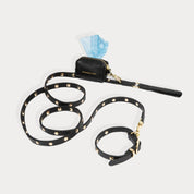 The Sarah Dog Leash - Black/Gold Accessories Bandolier 