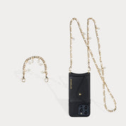 Estelle Pearl Crossbody Set - Ivory/Gold Bandolier 