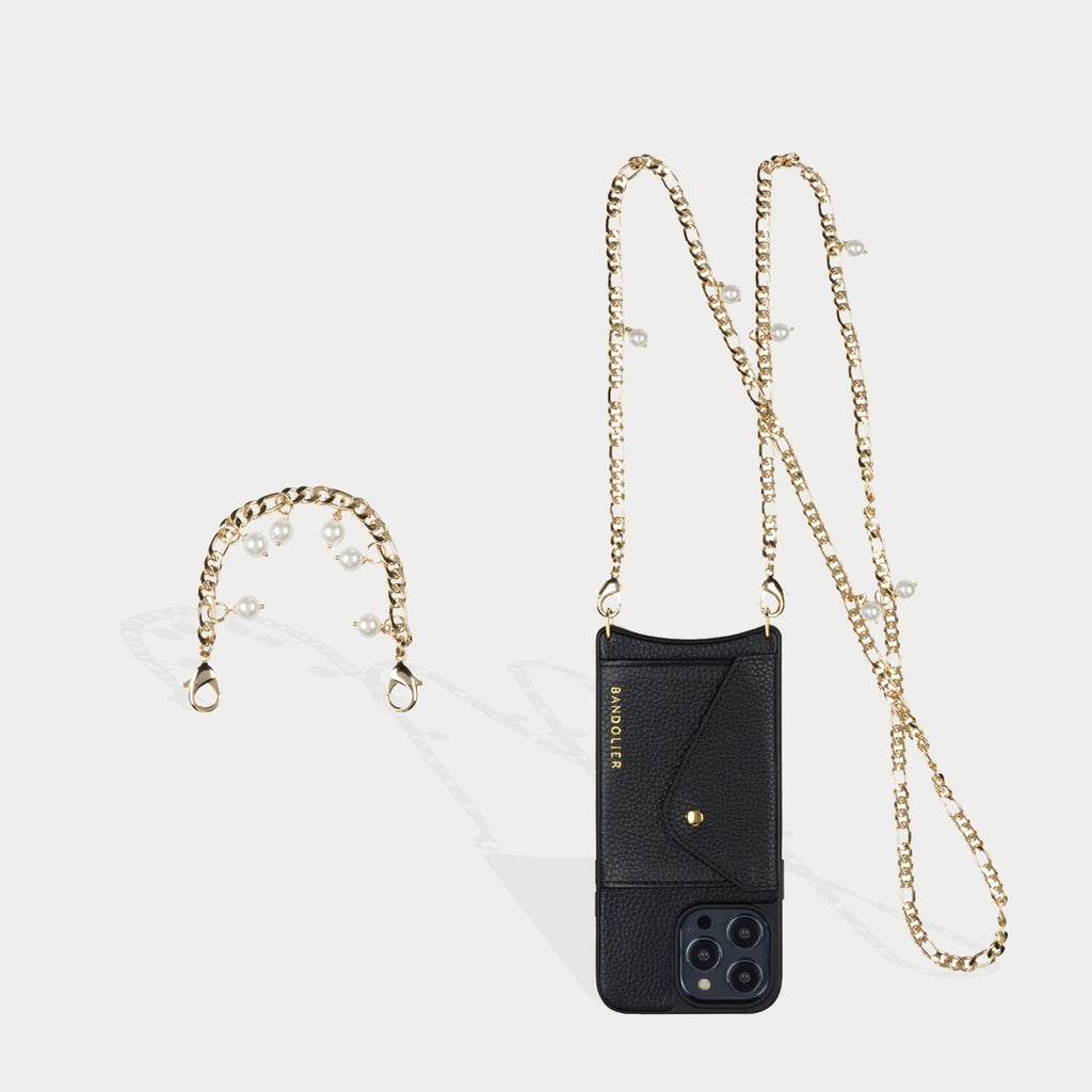 Estelle Pearl Crossbody Set - Black/Gold – Bandolier