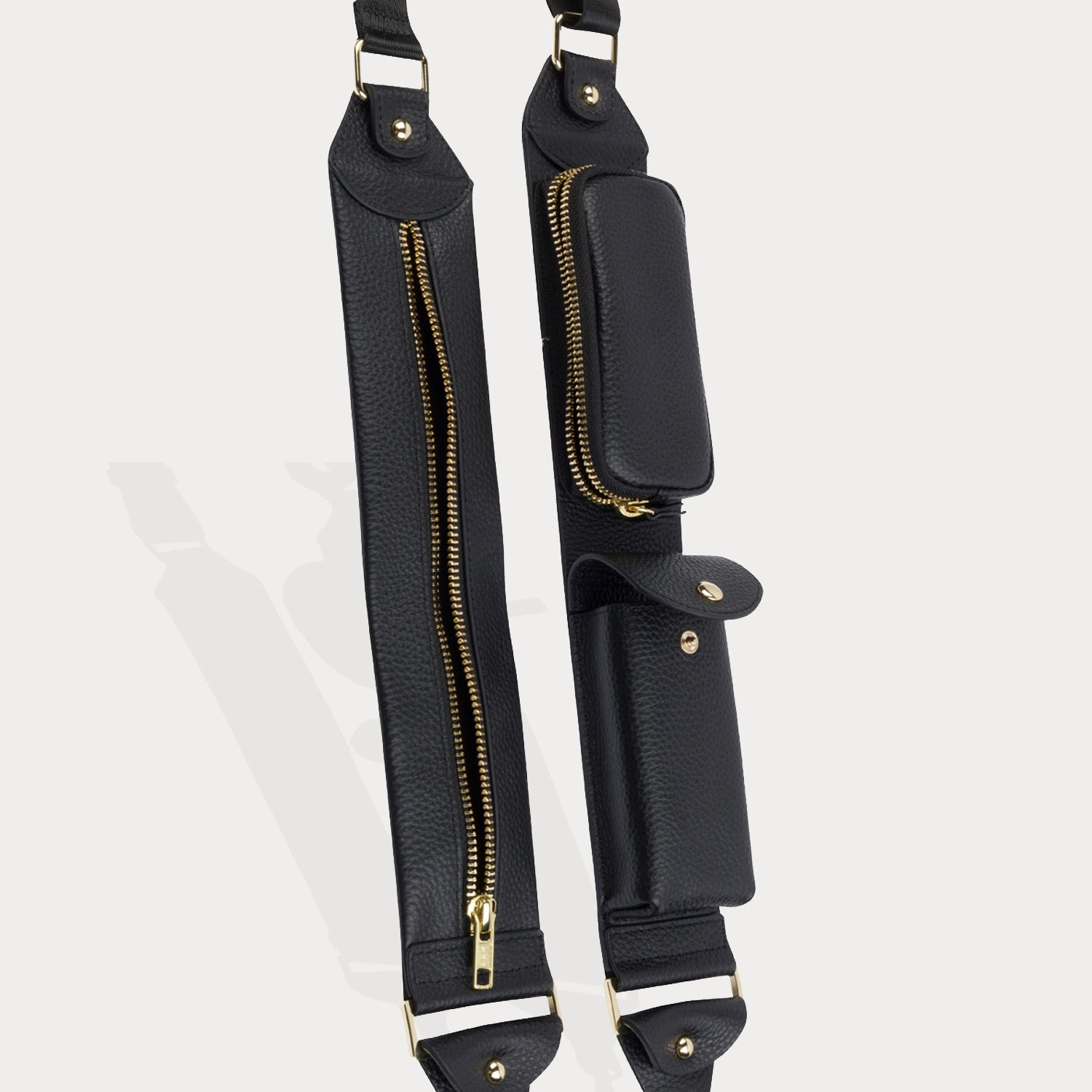 Billie Crossbody Utility Strap Only - Black/Gold Strap Core Bandolier 