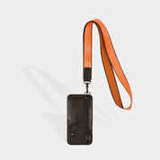 Ryder Wallet Lanyard - Orange/ Pewter Mens Bandolier 