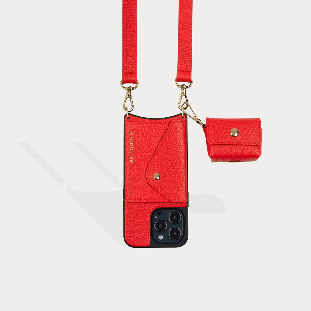 Avery AirPods Clip-On Pouch - Red/Gold – Bandolier