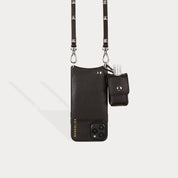 Hand Sanitizer Pouch - Black/Silver Pouch Bandolier 