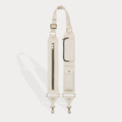 Billie Crossbody Utility Strap-Only - Ivory/Gold Fashion Strap Bandolier 