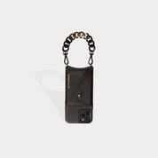 Lola Pewter Bandolet Strap - Black/Gold Accessories Bandolier 