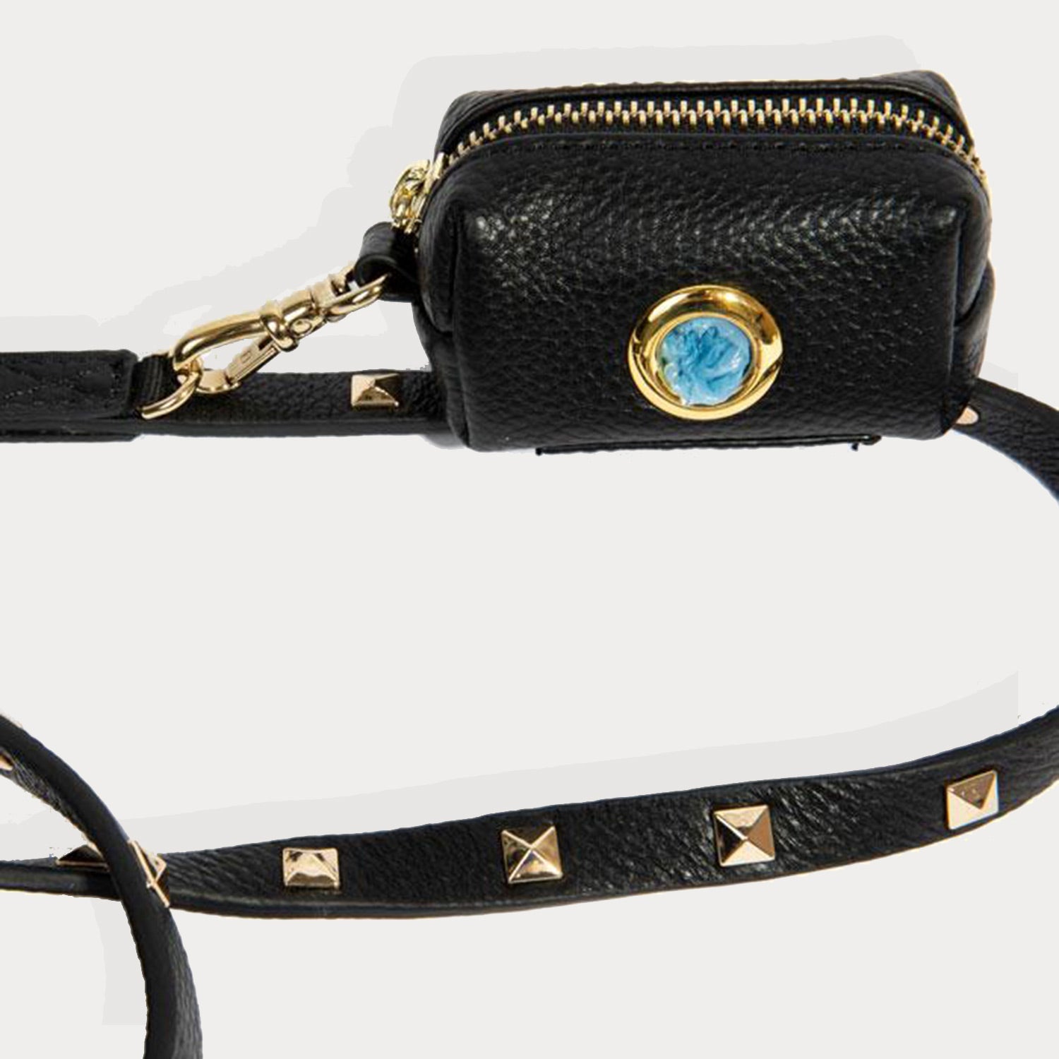 The Sarah Dog Leash - Black/Gold Accessories Bandolier 