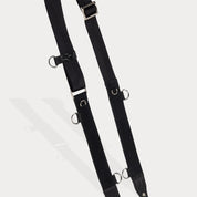 Fiona Side-Slot Crossbody Bandolier - Black/Silver Bandolier Bandolier 