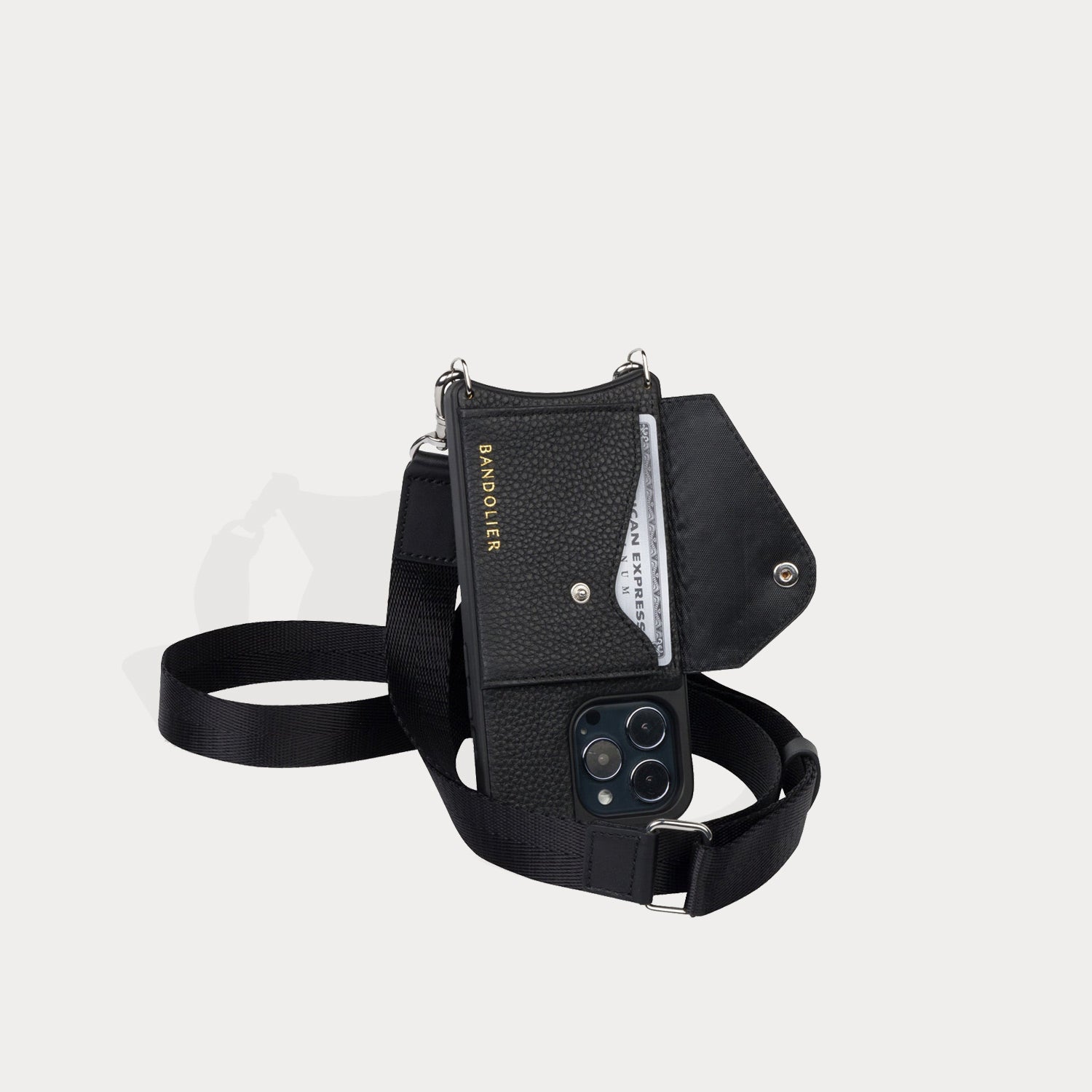 Bold Marching Shoulder Strap 0218 Bandolier With Hook Black « Drum Straps