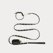 The Sarah Dog Leash - Black/Gold Accessories Bandolier 