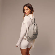 Drawstring Backpack - Greige/Silver Bags Bandolier 