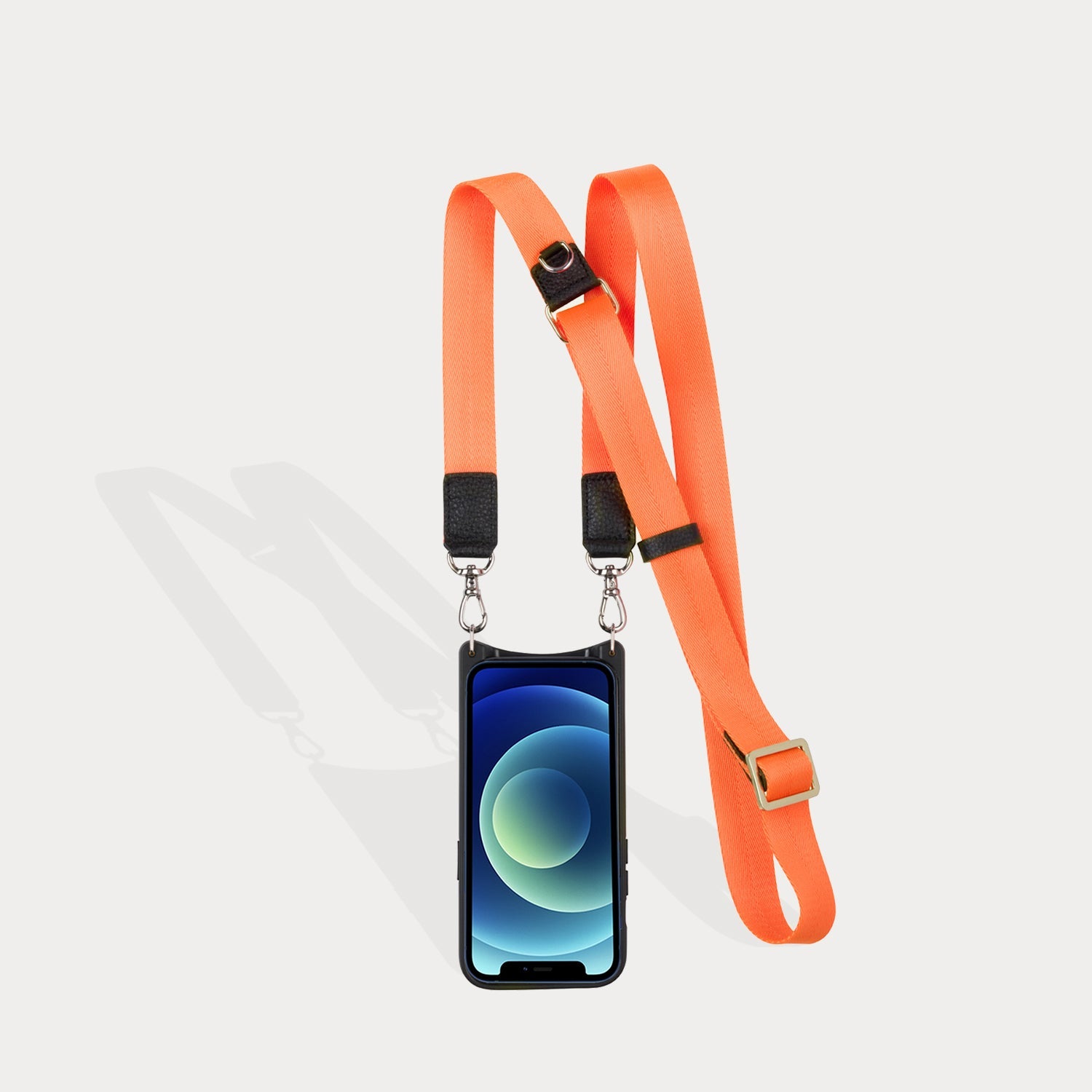 Bobby Nylon Adjustable Strap Only - Neon Orange/Silver Accessories Bandolier 