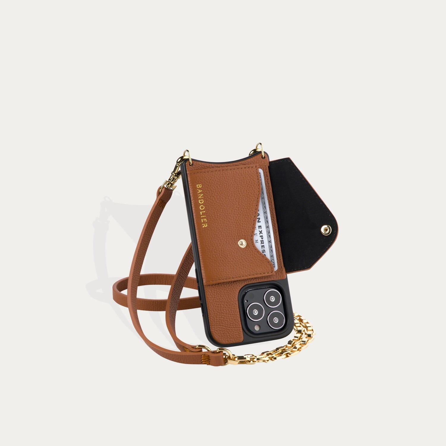 Lena Side Slot Crossbody Bandolier - Sienna/Gold Bandolier Bandolier 