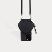 Willa Heart Crossbody Bandolier - Black/Gold Bandolier Bandolier 