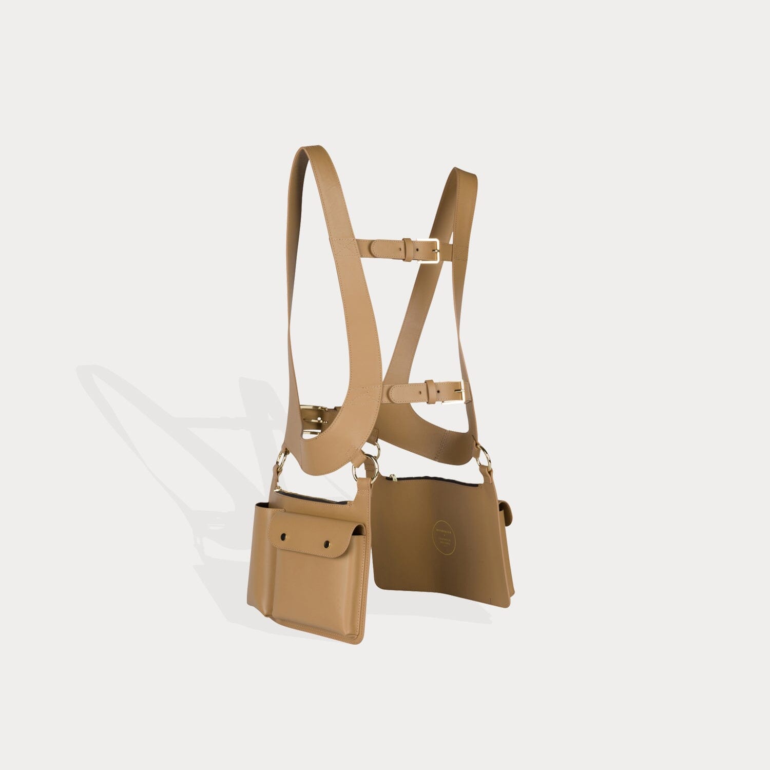 Simone Vest - Tan/Gold Pouch Pouch 