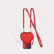 Willa Heart Pouch Bandolier - Red/Gold Bandolier 